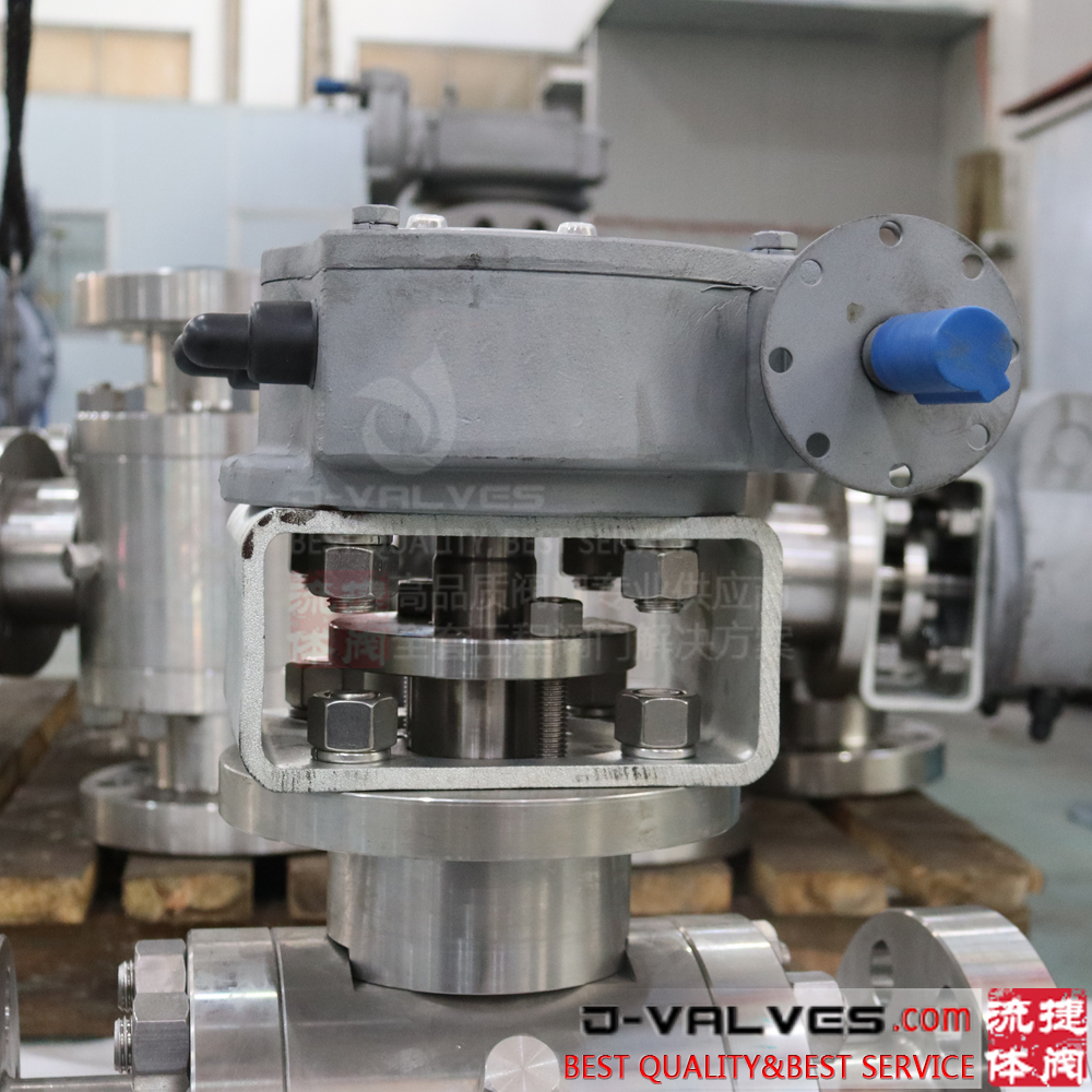 DIN PN160 Forged Stainless Steel F316 Full Bore Trunnion Mounted Ball Valves with Handle Operation