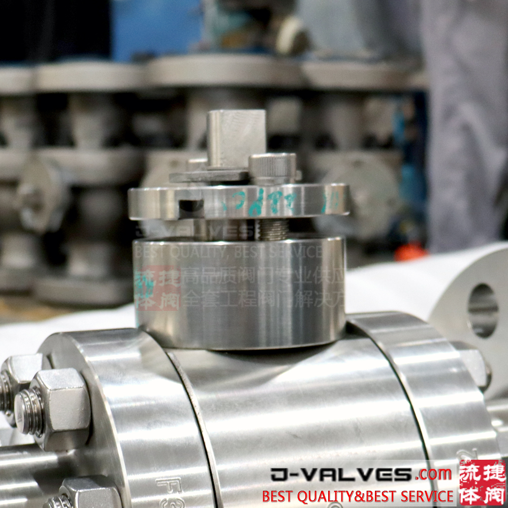 High Pressure 900# Forged Stainless Steel F316 RTJ Flanged Type Floating Ball Valve with Handle Operation 